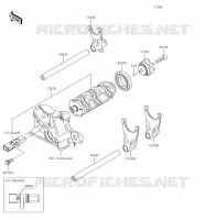 FOURCHETTE/BARRILLET DE SELECTION pour Kawasaki Z1000SX 2018