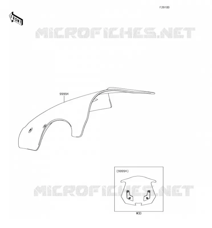 ACCESSOIRE(PARE-BRISE) Kawasaki MOTOS 1000 2018 Z1000SX  ZX1000WJF