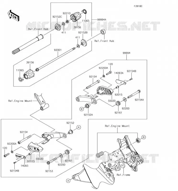 Accessory(Slider) Kawasaki MOTOS 1000 2018 Z1000SX  ZX1000WJF