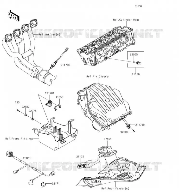 INJECTION CARBURANT Kawasaki MOTOS 1000 2018 Z1000SX  ZX1000WJF