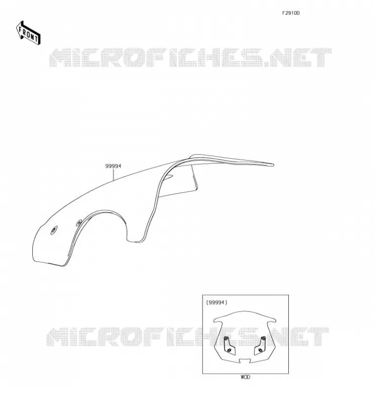 ACCESSOIRE(PARE-BRISE) Kawasaki MOTOS 1000 2018 Z1000SX  ZX1000WJF