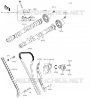 ARBRE A CAME/TENDEUR pour Kawasaki NINJA ZX-10R 2018