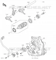FOURCHETTE/BARRILLET DE SELECTION pour Kawasaki NINJA ZX-10R 2018