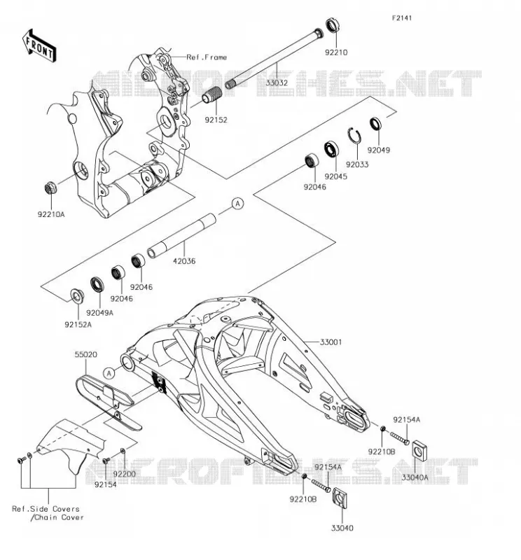 BRAS OSCILLANT Kawasaki MOTOS 1000 2018 NINJA ZX-10R  ZX1000RJFA