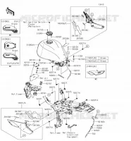 RESERVOIR CARBURANT(CN,US) pour Kawasaki Z900RS 2018