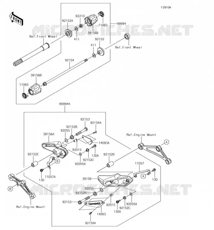 Accessory(Slider) Kawasaki MOTOS 900 2018 Z900RS  ZR900CJFB