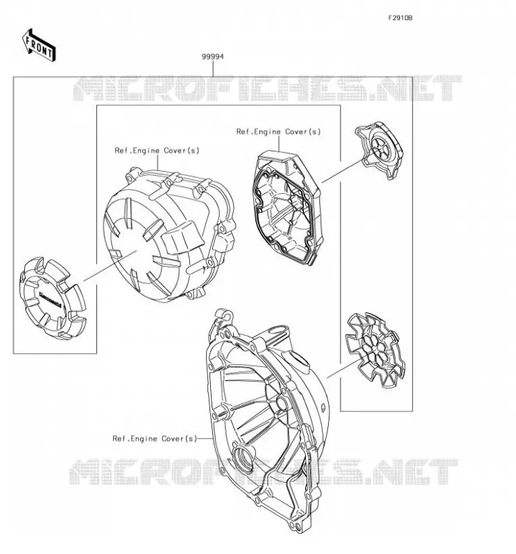 Accessory(Engine Cover Ring) Kawasaki MOTOS 900 2018 Z900  ZR900BJF