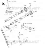 ARBRE A CAME/TENDEUR pour Kawasaki Z900RS 2018