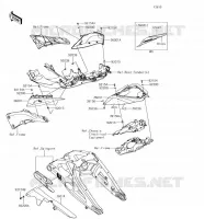 CACHE LAT&Eacute;RAL/GARDE CHAINE pour Kawasaki NINJA ZX-10R SE 2018