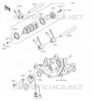 FOURCHETTE/BARRILLET DE SELECTION pour Kawasaki NINJA ZX-6R 2018