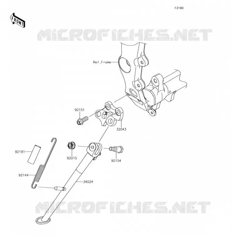 BEQUILLES Kawasaki MOTOS 636 2018 NINJA ZX-6R  ZX636FJF