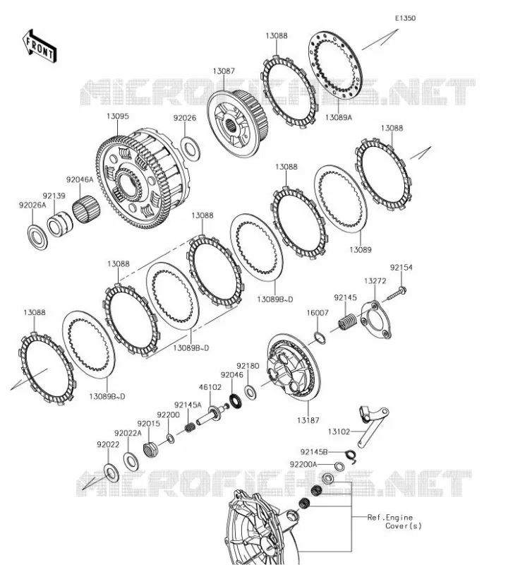 EMBRAYAGE Kawasaki MOTOS 636 2018 NINJA ZX-6R  ZX636FJF