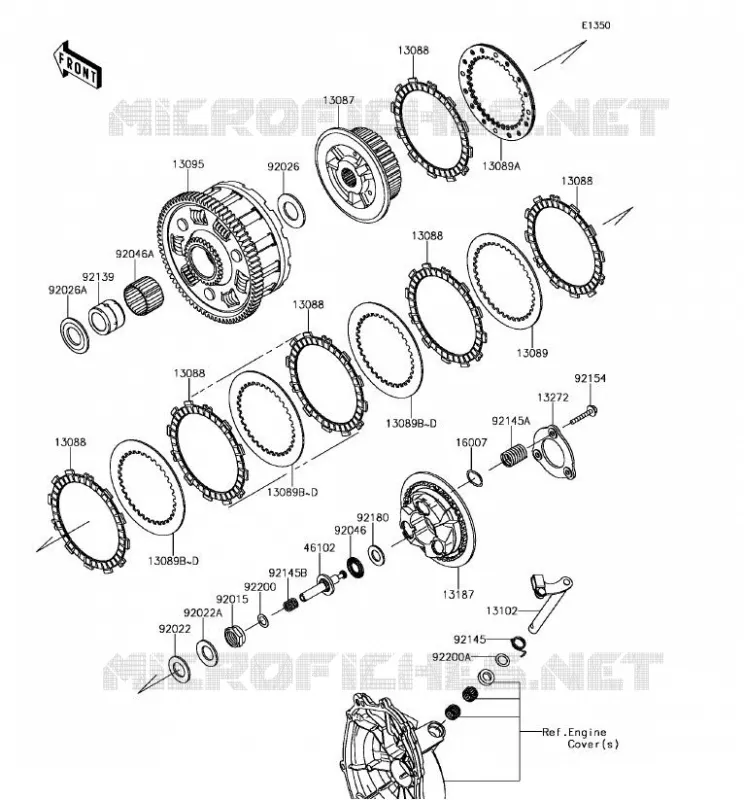 EMBRAYAGE Kawasaki MOTOS 636 2017 NINJA ZX-6R ABS  ZX636FHF