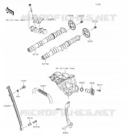 ARBRE A CAME/TENDEUR pour Kawasaki NINJA ZX-6R 2018
