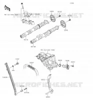 ARBRE A CAME/TENDEUR pour Kawasaki NINJA ZX-6R 2018