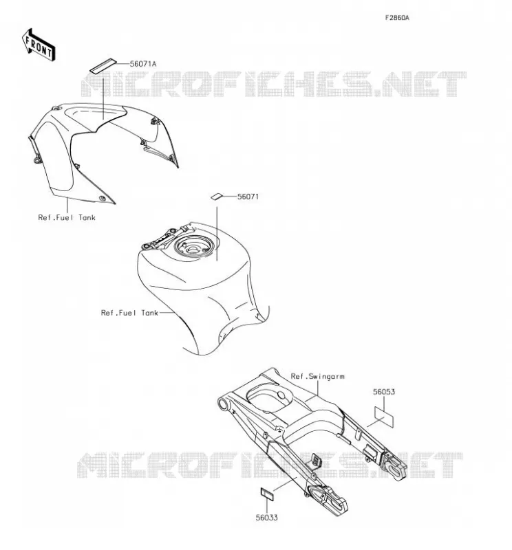 LABEL Kawasaki MOTOS 1400 2018 ZZR1400 ABS  ZX1400HJF