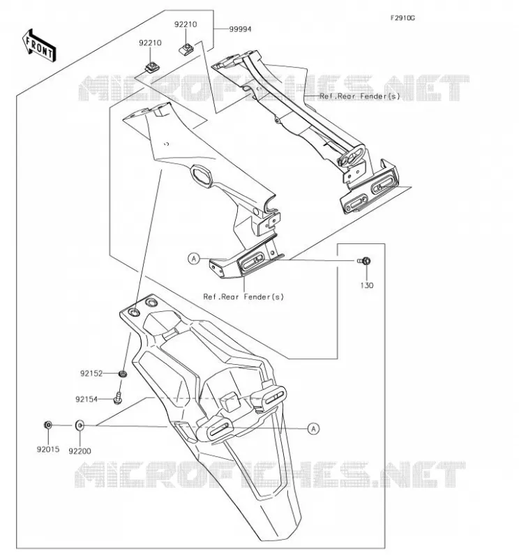 Accessory(Extended Flap) Kawasaki MOTOS 900 2018 Z900  ZR900DJF