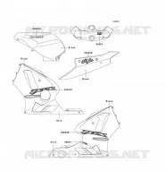 Decals(Black)(FR,UK,WV) pour Kawasaki NINJA ZX-12R 2002