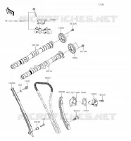 ARBRE A CAME/TENDEUR pour Kawasaki NINJA H2R 2018