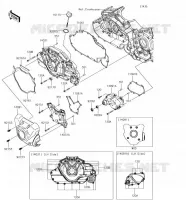 CARTER MOTEUR GAUCHE pour Kawasaki VULCAN 1700 VOYAGER 2018