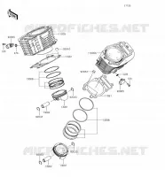 CYLINDRE/PISTON pour Kawasaki VULCAN 1700 VOYAGER 2018