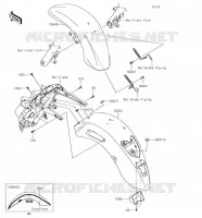 GARDE BOUE pour Kawasaki VULCAN 1700 VOYAGER 2018
