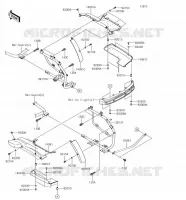 SACOCHES(SUPORT) pour Kawasaki VULCAN 1700 VOYAGER 2018