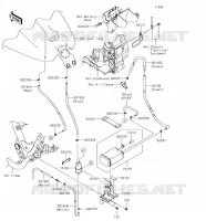 SYSTEME D'EVAPORATION CARBURANT(CA) pour Kawasaki VULCAN 1700 VOYAGER 2018
