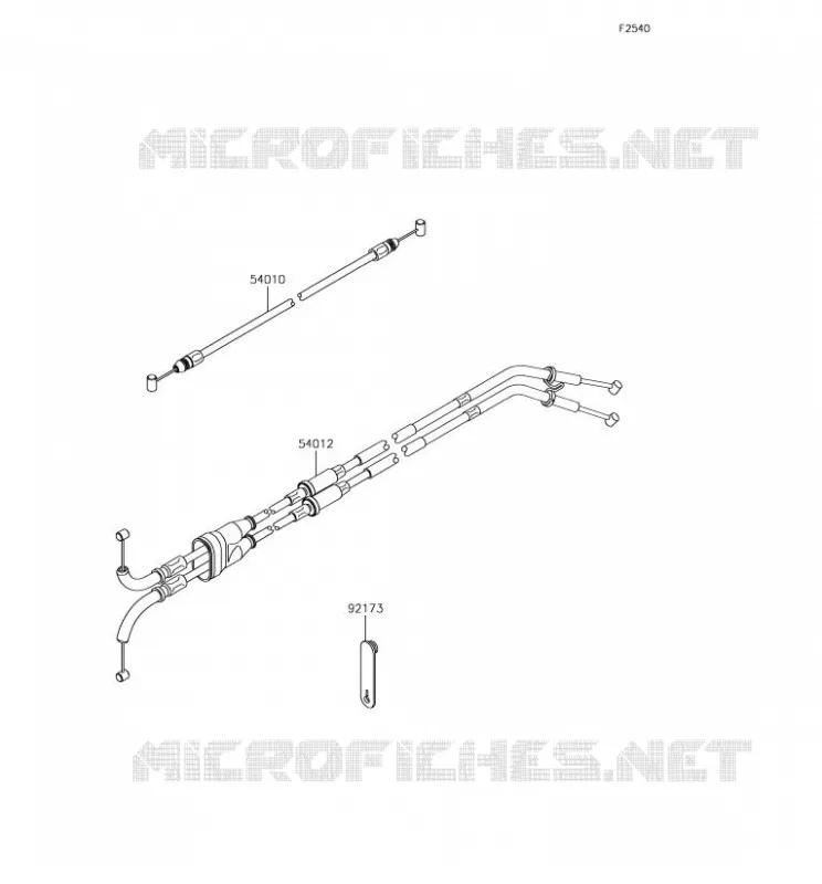 CABLES Kawasaki MOTOS 1000 2018 NINJA H2  ZX1000XJFA