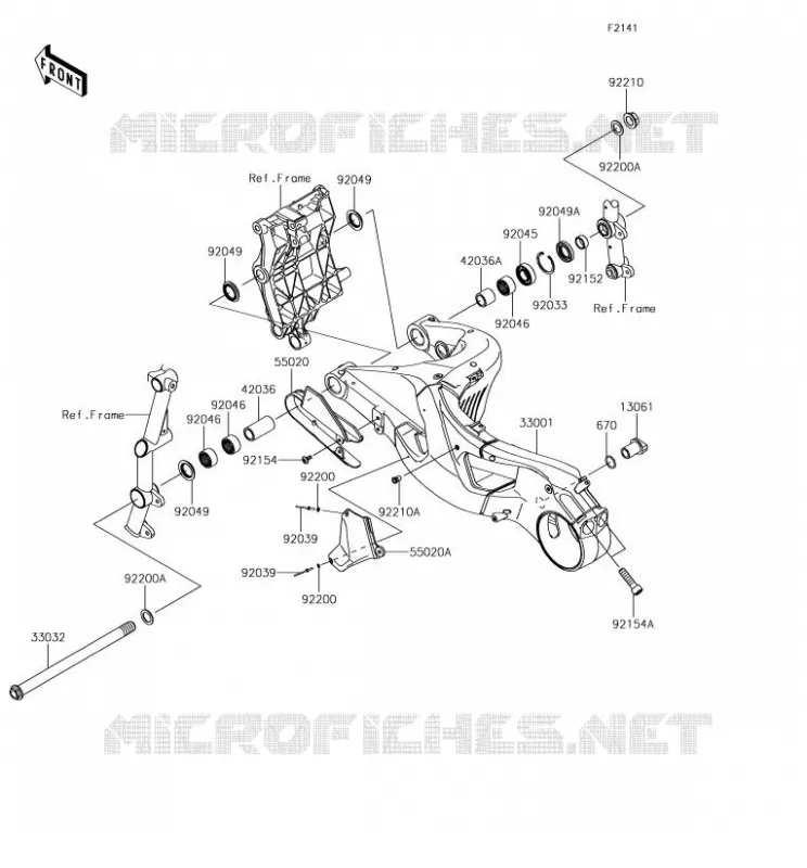 BRAS OSCILLANT Kawasaki MOTOS 1000 2018 NINJA H2  ZX1000XJFA