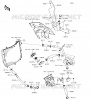 TUYAU D'EAU pour Kawasaki NINJA H2R 2017