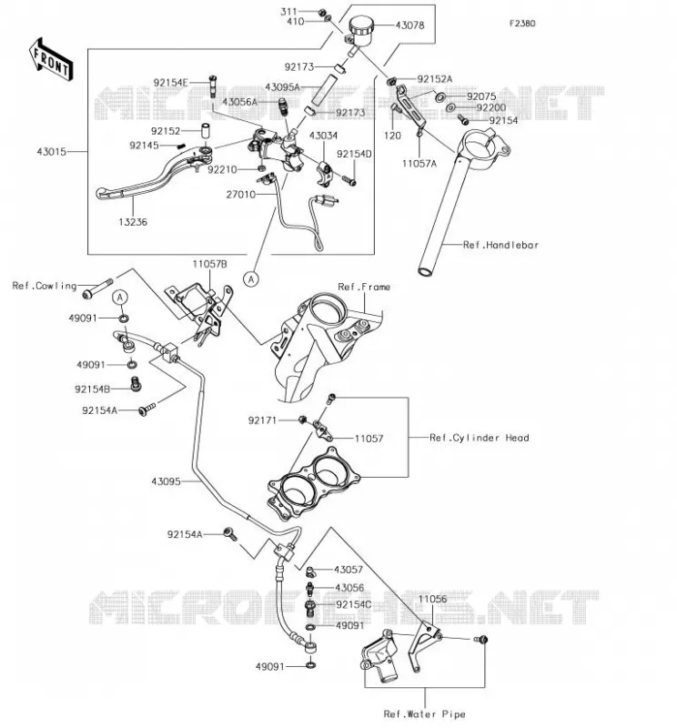 EMBRAYAGE MAITRE CYLINDRE Kawasaki MOTOS 1000 2017 NINJA H2R  ZX1000YHF