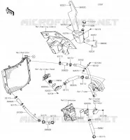 TUYAU D'EAU pour Kawasaki NINJA H2R 2017