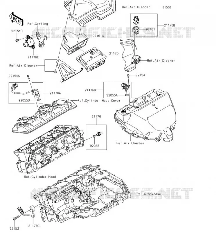 INJECTION CARBURANT Kawasaki MOTOS 1000 2017 NINJA H2R  ZX1000YHF
