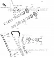 ARBRE A CAME/TENDEUR pour Kawasaki NINJA ZX-10RR 2017