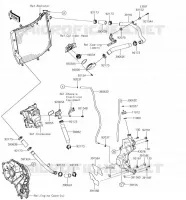TUYAU D'EAU pour Kawasaki NINJA H2 SX 2018