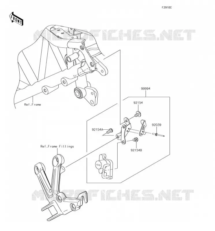 Accessory(Helmet Lock) Kawasaki MOTOS 1000 2018 NINJA H2 SX  ZX1002AJF