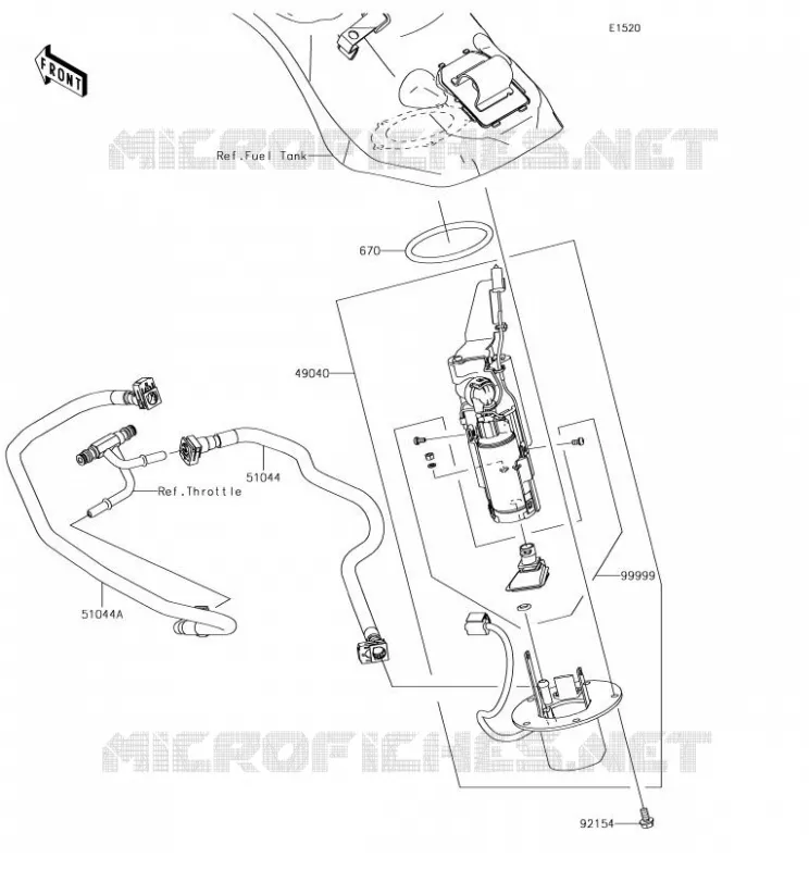 POMPE A ESSENCE Kawasaki MOTOS 1000 2018 NINJA H2 SX  ZX1002AJF