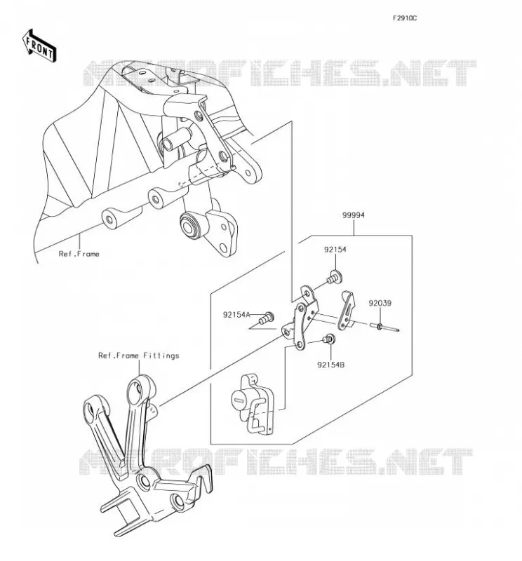 Accessory(Helmet Lock) Kawasaki MOTOS 1000 2018 NINJA H2 SX  ZX1002AJF