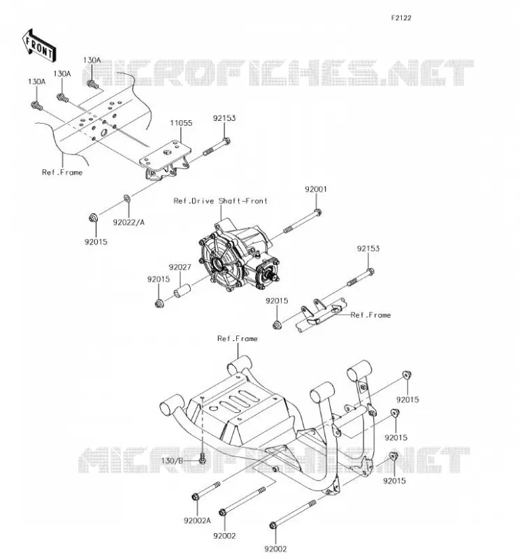 SUPPORT MOTEUR Kawasaki SSV 620 2018 MULE 4010 TRANS 4X4  KAF620SJF
