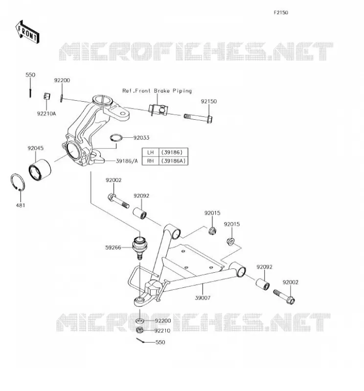 SUSPENSION Kawasaki SSV 400 2018 MULE SX  KAF400JJF