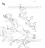 CACHE LAT&Eacute;RAL/GARDE CHAINE pour Kawasaki MULE 4000 2018