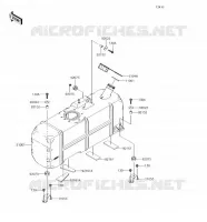 RESERVOIR CARBURANT pour Kawasaki MULE 4000 2018