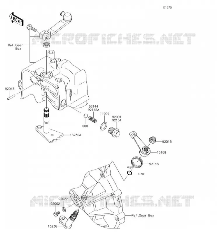 SELECTEUR Kawasaki SSV 620 2018 MULE 4000  KAF620PJF