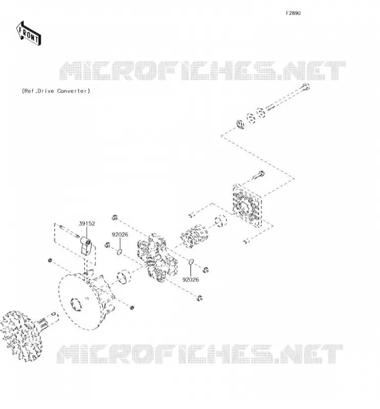 PIECE EN OPTION(MOTEUR) Kawasaki SSV 400 2018 MULE SX 4X4  KAF400HJF