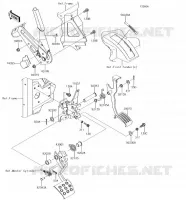 PEDALE DE FREIN/LEVIER ACCELERATEUR pour Kawasaki MULE PRO-DXT 2018