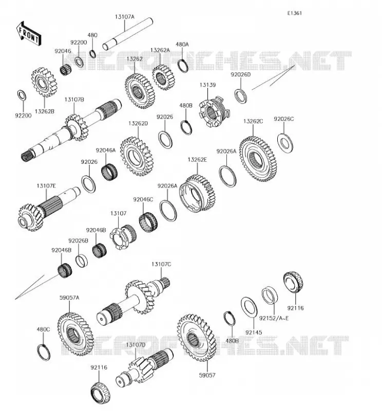 TRANSMISSION Kawasaki SSV 1000 2018 MULE PRO-DXT  KAF1000AJF