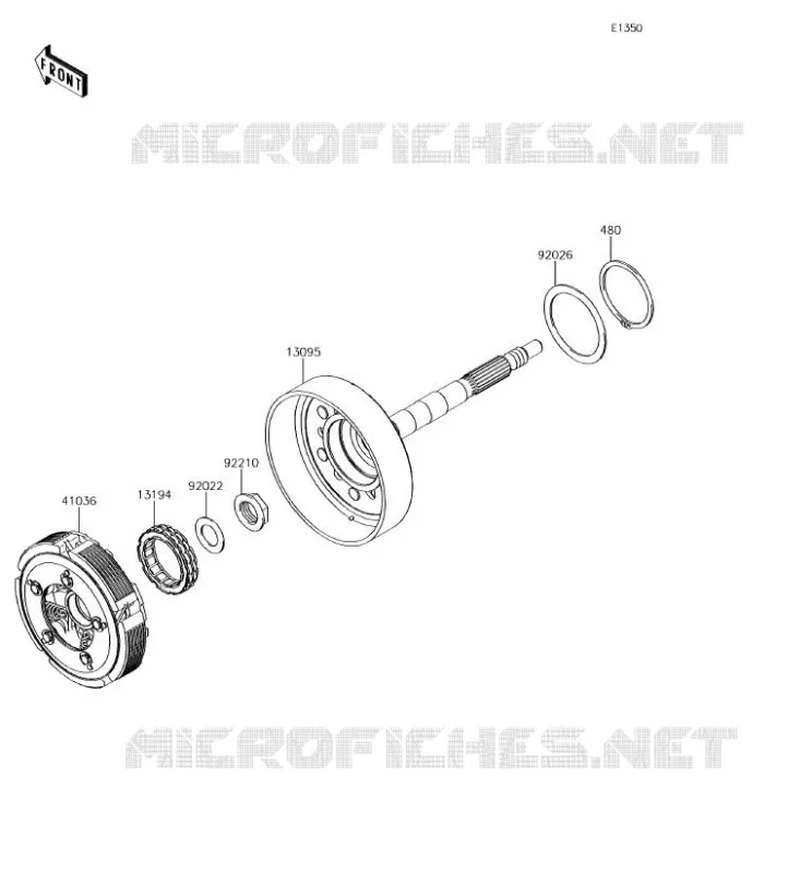 EMBRAYAGE Kawasaki SSV 800 2018 TERYX 4  KRT800HJF