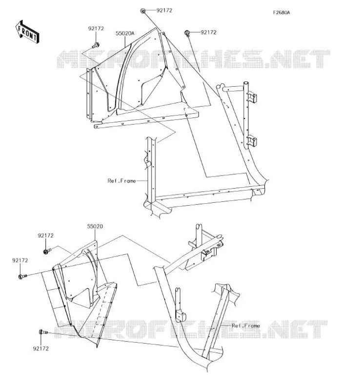PROTECTION(S) Kawasaki SSV 800 2018 TERYX 4  KRT800HJF