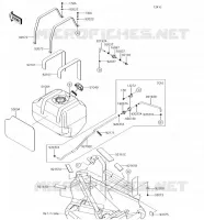 RESERVOIR CARBURANT pour Kawasaki TERYX 2018